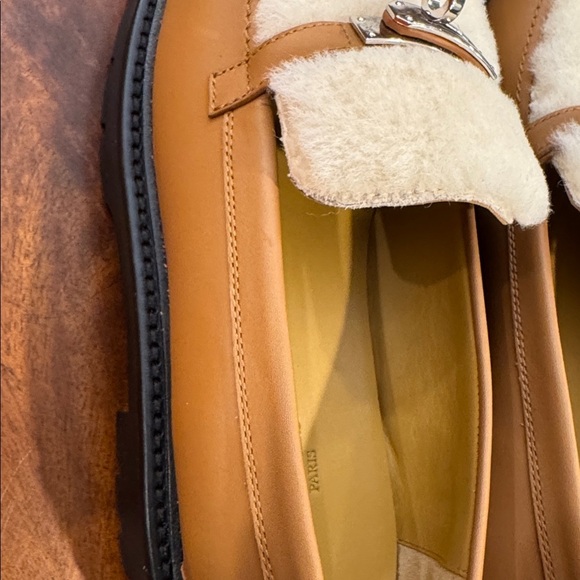 Hermes Icone Shearling loafer new in box - Picture 9 of 11